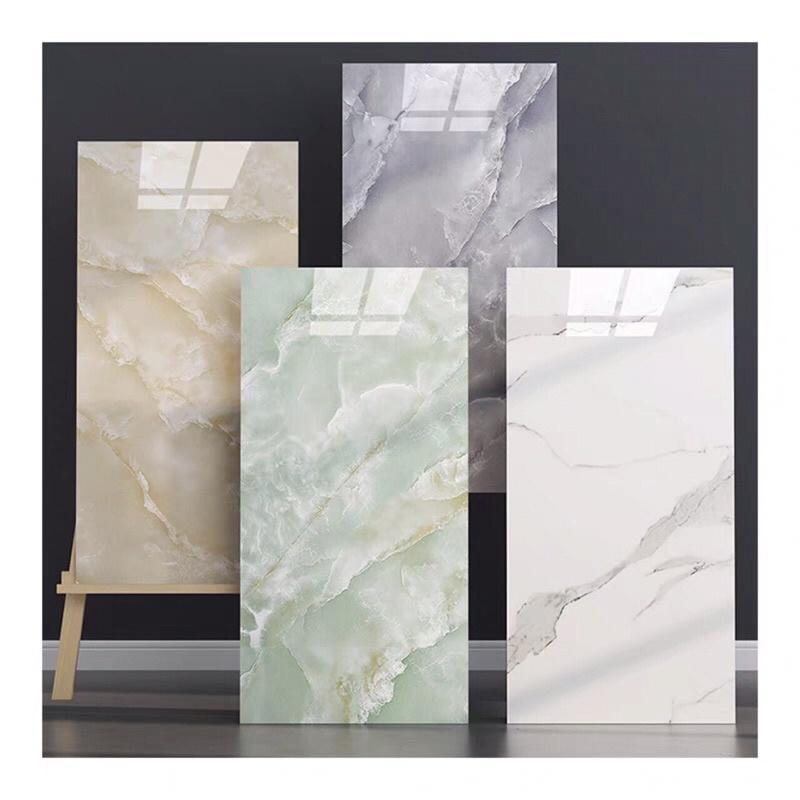 10 Miếng Dán tường pvc vân đá cao cấp kt 60*30 cm mẫu mới đẹp , lớp keo tráng nhôm chắc chắn dễ dàng thi công