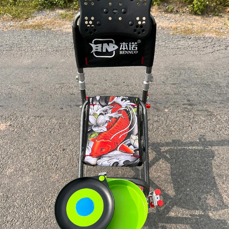 Ghế Câu Đài Địa Hình Ghế Câu Cá Chép Tựa Cao Chân Đen - Đầy Đủ Phụ Kiện