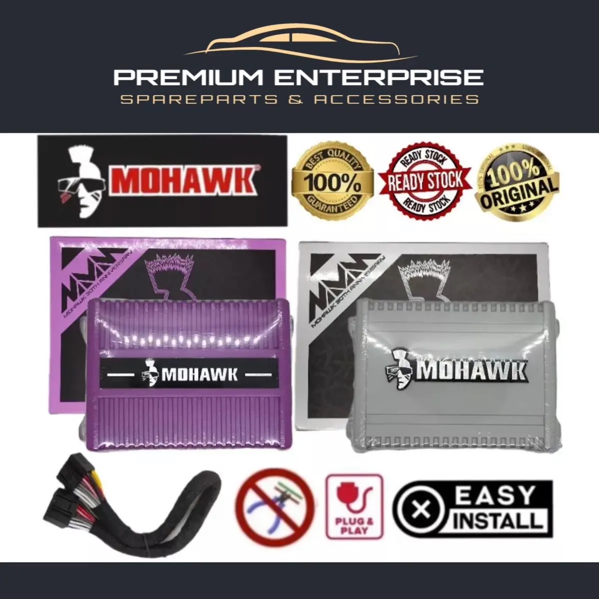 MOHAWK ANDROID PLAYER CAR DSP 4 CHANNEL PLUG & PLAY POWER AMPLIFIER ...