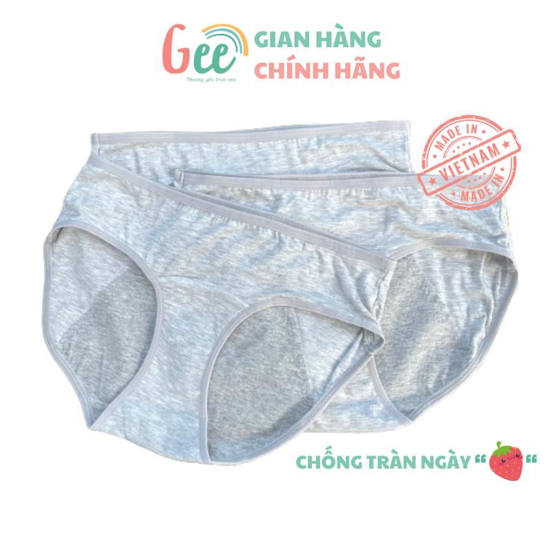 Quần lót nguyệt san chống tràn Gee, set 3 quần tam giác vải modal mềm mịn, thấm hút, kháng khuẩn, khử mùi