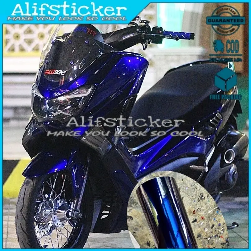 Stiker Skotlet Moonlight Blue Hitam Lembayung Biru Scotlite Motor Lembayung Moonlight Blue Seri Pet Sticker Black Magic Candy Sekotlet Hitam Lembayung Lis Variasi Motor 0