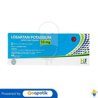 Gambar LOSARTAN HEXPHARM JAYA 50 MG BOX 30 KAPLET dari Apotek Semangat by GoApotik Kota Medan 2 Tokopedia