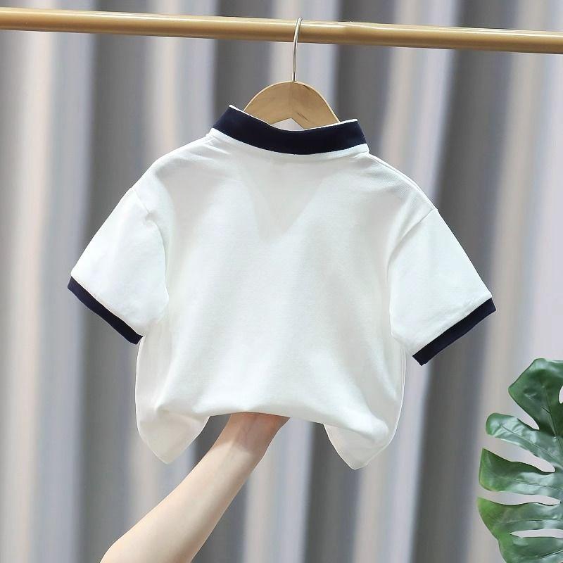 Product Introduction of Áo Polo ngắn Tay Cho Bé Trai, Hàng Mới Về Mùa Hè 2024, Cổ Áo bẻ xuống Thường Ngày Cho Trẻ Em, Áo Thun Mỏng, Cho Trẻ Em Lớn Tuổi, Áo Tay Lửng 3