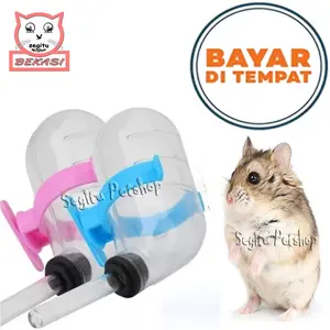 Tempat Minum Kelinci Hamster Dot Kucing Botol Minum Gantung 60ml