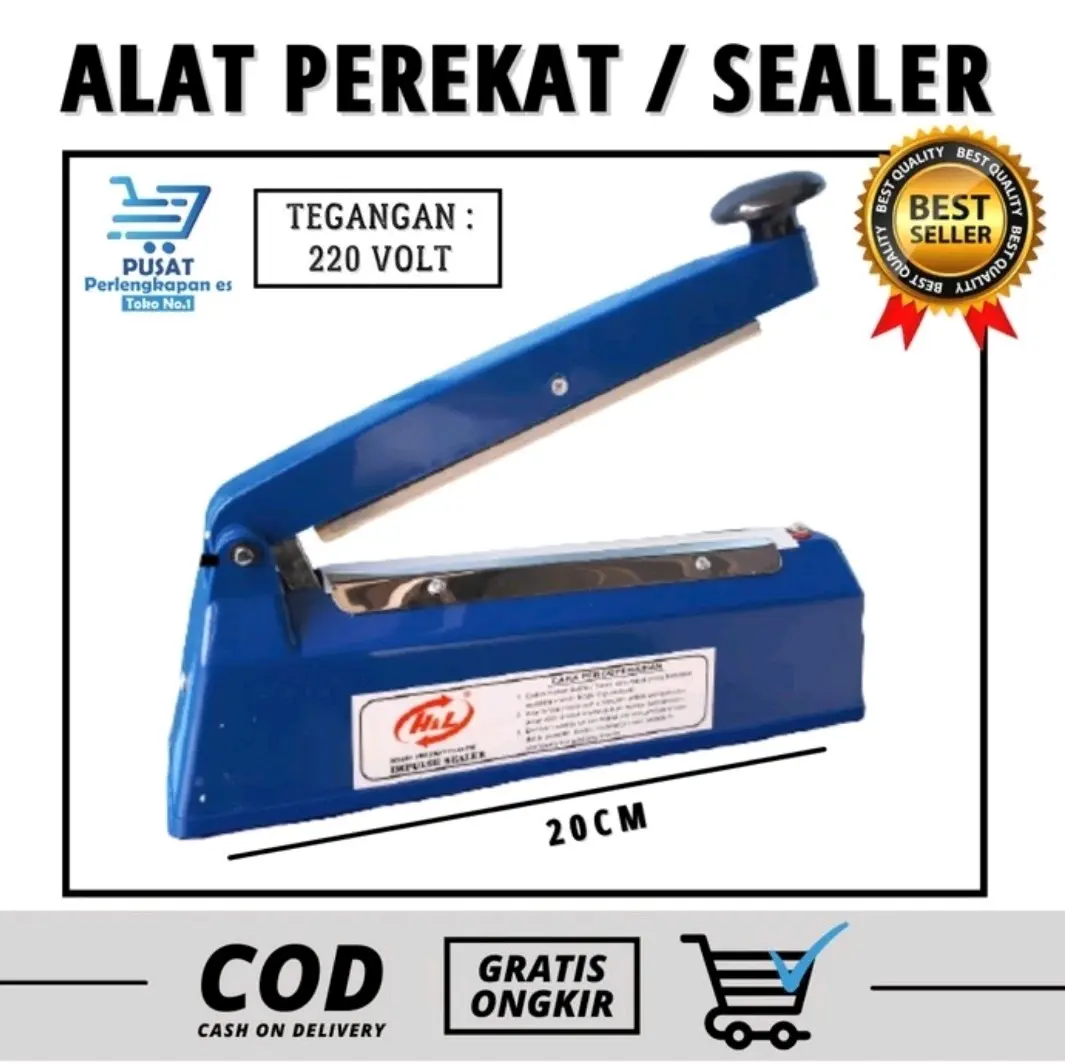 (Aceh) Alat press plastik 20CM Perekat plastik murah