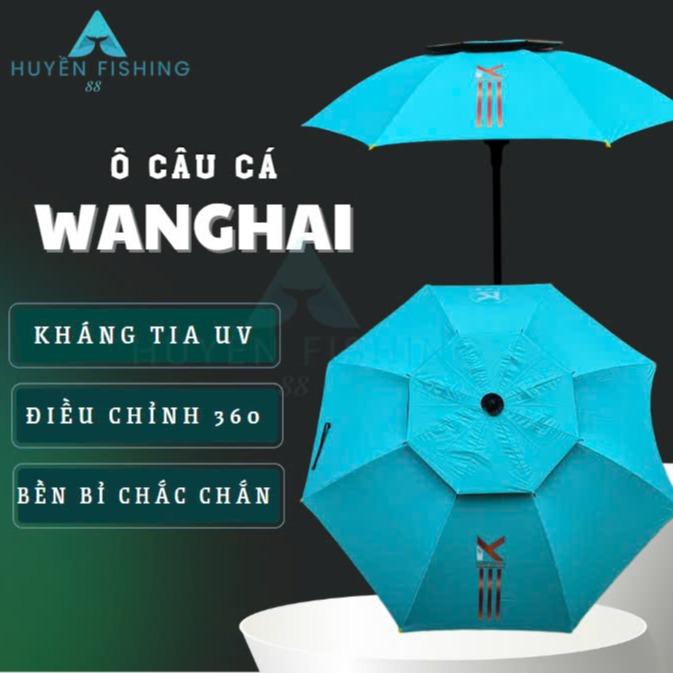 [Kèm Thân 360] Ô Dù WANGHAI 2 Tầng Huyền Fishing Công Nghệ Chống Tia UV-UPF 50+ Chuyên Câu Đài H040 0