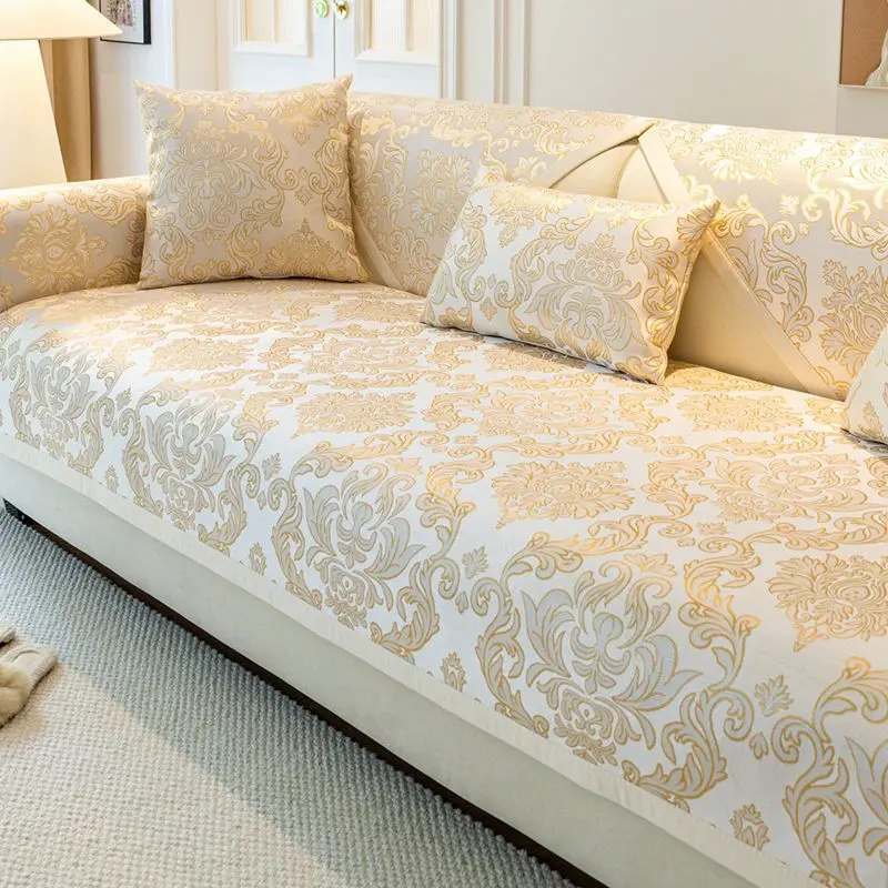 Sofa Cushion All-Season Light Luxury Style Backrest Cover Modern Seat Cushion High-End New Sofa Cover Slipcover Seat Pad