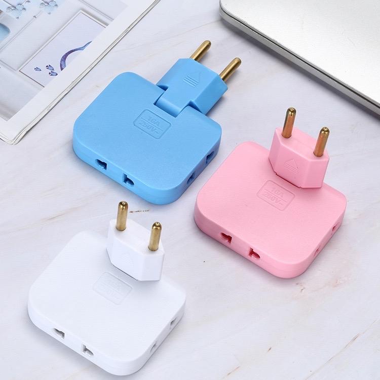 ￼Phích Cắm Chuyển Đổi 3 Trong 1 Xoay 180 Độ Bằng ABS Chịu Nhiệt Có Thể Điều Chỉnh 2