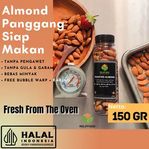 ROASTED ALMOND - KACANG ALMOND PANGGANG KUPAS 150gr Snack Food