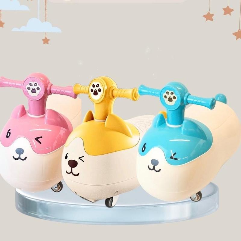 Xe Tập Đi Xe Chòi Hạt Đậu Phộng Siêu Xinh Có Đèn Nhạc Cho Bé Từ 1-3 Tuổi An Toàn Không BPA Chất Liệu Nhựa ABS Khả Năng Chịu Lực Tốt Đến 60kg Thiết Kế Siêu Cute 4 Bánh Phụ Hỗ Trợ Chống Lật