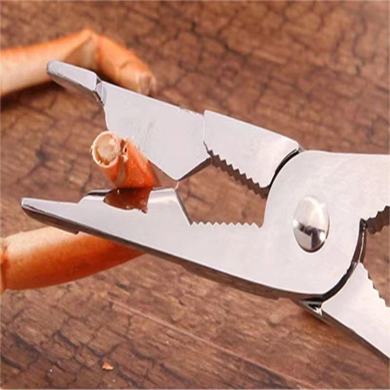 Product Introduction of Zinc Alloy Crab Eating Tool Crab Leg Pliers Eight Crab Eating Clip Hairy Crab Pliers Mid-Autumn Festival Household Crab Peeling Pliers 4