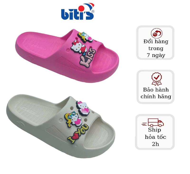 Dép Eva Phun Bé Gái Biti's BEG001800-M2 Hình Hello Kitty Siêu Nhẹ Đáng Yêu Cho Bé