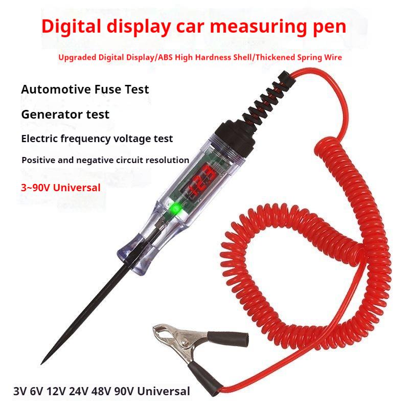  Bút Điện Tự Động Đèn Kiểm Tra Led Tự Động Sửa Chữa 12v2 4v 90v Bảo Hiểm Phát Hiện Dòng Tram Giá Trị Điện Áp Xe Tải Màn Hình Kỹ Thuật Số 