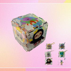 พวงกุญแจอะคริลิค, Taitai CP Merchandise, GMM Q รุ่น, Puming Jaidee, จี้กระเป๋าเป้สะพายหลัง, ของขวัญลูกบาศก์รูบิคสร้างสรรค์, ชุดของหกพวงกุญแจ, มาพร้อมโซ่แขวน, 5 ซม.