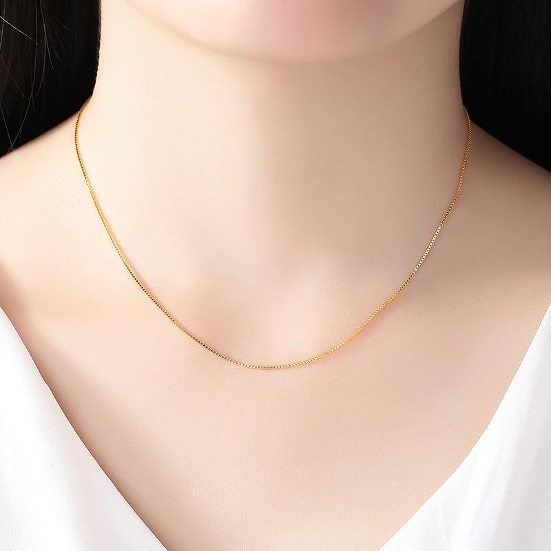 Vòng Cổ Trang Sức, Màu Vàng Kim, Dây Chuyền Xương Rắn Dây Chuyền Xương Rắn, Dành Cho Nữ, 18 Inch, Nữ Tính, Đồ Trang Sức Femme Women Chain Jewelry 3