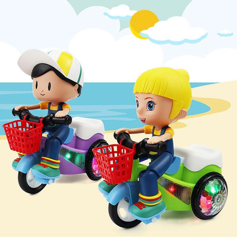 Music Rotating Stunt Tricycle Toy Electric Music Cool Tricycle Y7X6 5