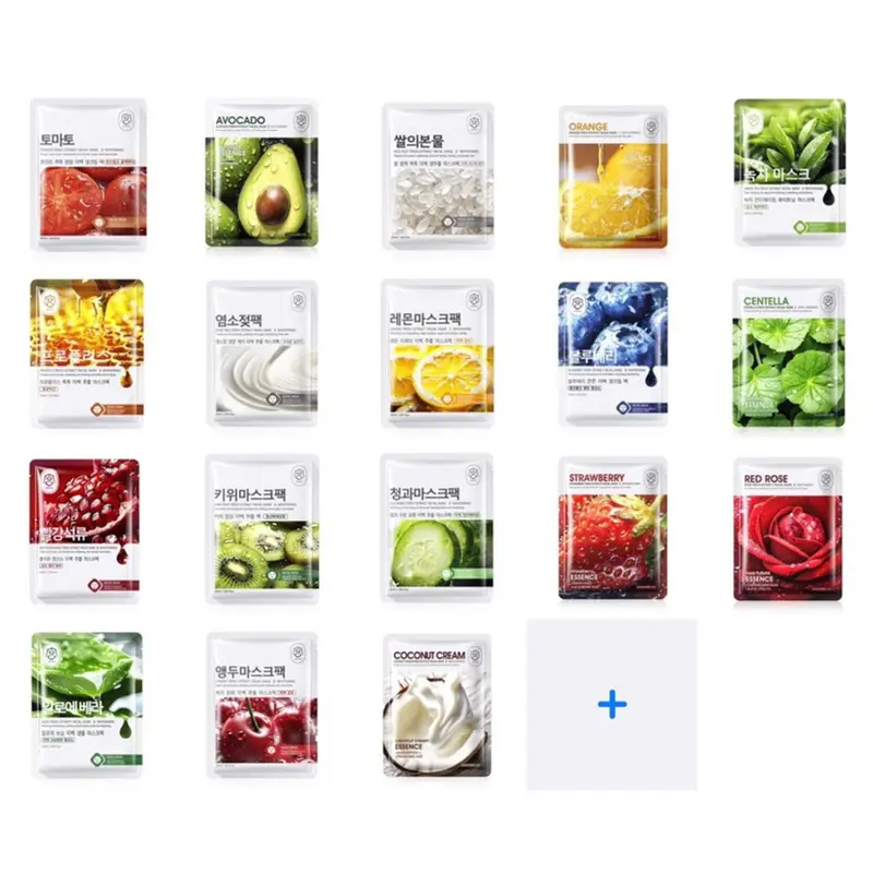 100 mặt nạ trái cây giá sỉ, mask nội địa trung mix các mẫu trái cây thảo mộc dưỡng ẩm trắng da 2