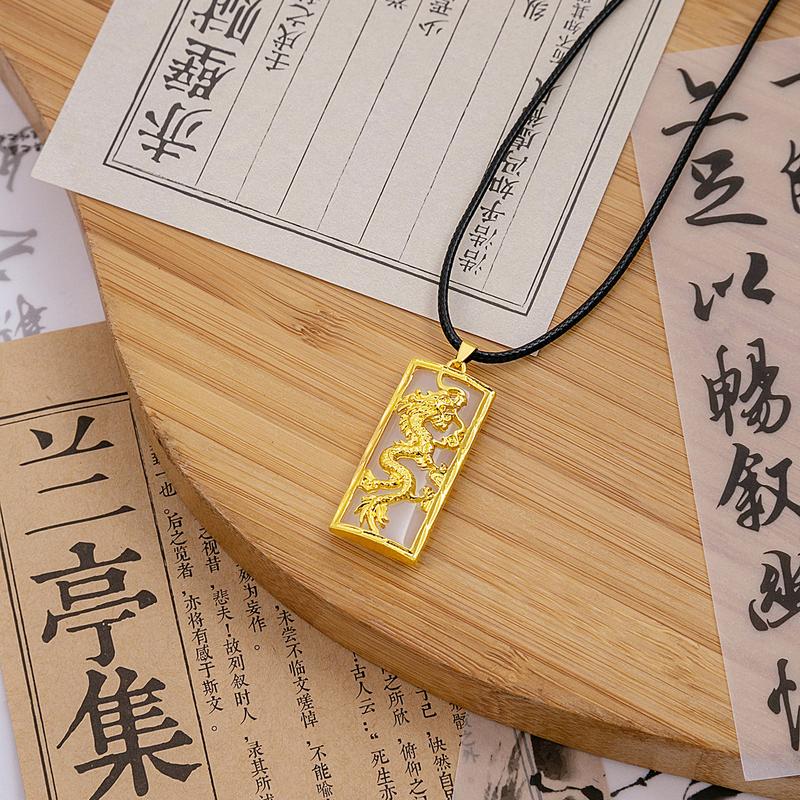 Product Introduction of Luxurious Chinese Style New Chinese Wedding Gold Fu Character Gourd Pendant Ethnic Style Premium Buddha Head Little Fat Fu Pendant Necklace 28