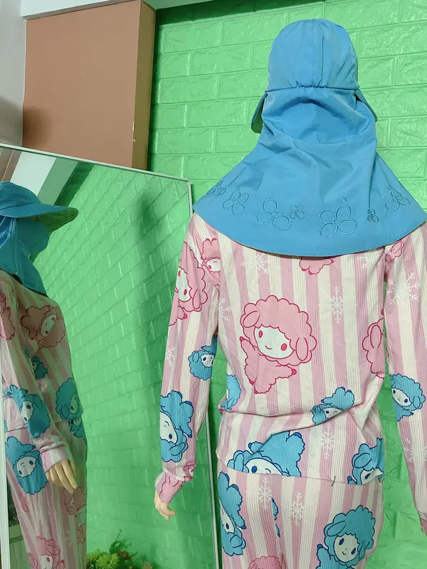 Nón Mũ Vải Che Nắng VÀNH TO 2 Lớp Kèm Khẩu Trang Vải Kate (FreeSize) 5 Màu Cute Dễ Thương Phụ Kiện Nam 5
