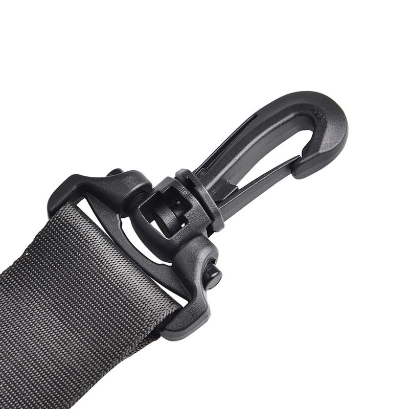 Mountaineering Plastic Buckle Backpack Webbing Strap Outdoor Adjustable 7.00X5.00X2.00CM Black 4 Pcs 8