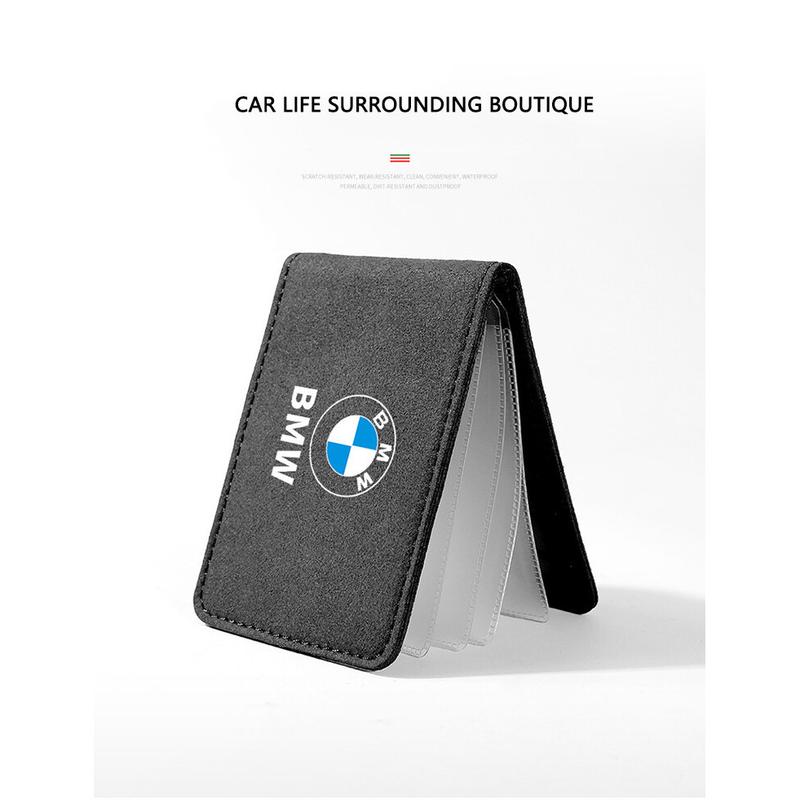 Vỏ Da Giấy Phép Lái Xe BMW, Chất Liệu Da Lộn, Vỏ Bảo Vệ, Thiết Kế Sáng Tạo Cá Tính, Gói Giấy Phép Xe 3