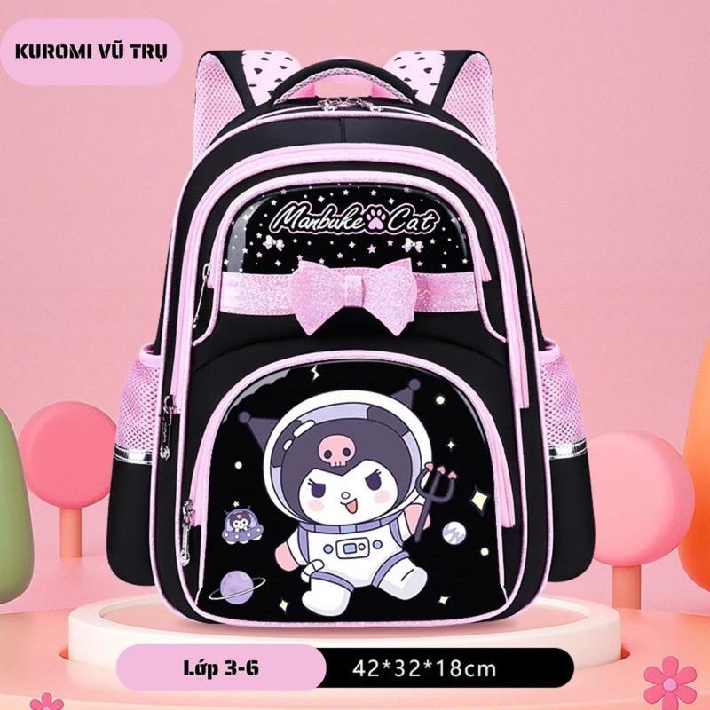 Balo Cặp sách cho bé cấp 1 họa tiết hoạt hình Kurrumi Cinnamoroll Melody