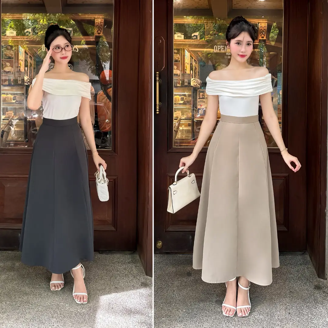 [ Giá Mở Bán ] Chân váy nàng thơ OLIVE 8 mảnh, chân váy xòe dáng chữ A lả lướt vải Hàn Quốc  mềm mịn thoáng mát, tôn dáng hỗ trợ che khuyết điểm SA09-CV09