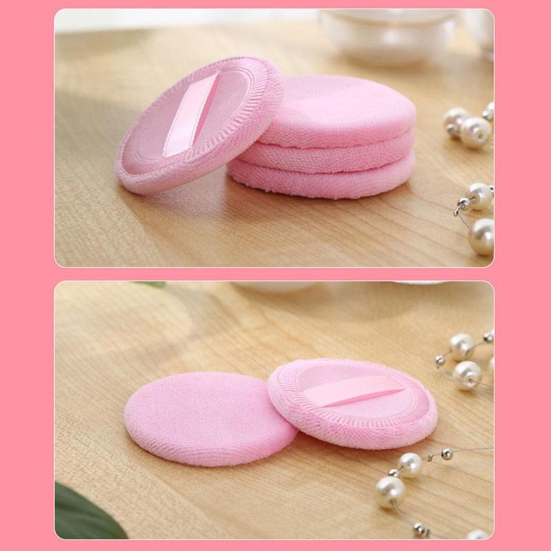 Mút Đánh Phấn Tròn, Dễ Thương, Làm Bằng Cotton Nguyên Chất, Mềm Mại Và Thân Thiện Với Làn Da, Thích Hợp Cho Bé Gái, Dùng Để Trang Điểm Và Thiết Lập, M4Q3 7