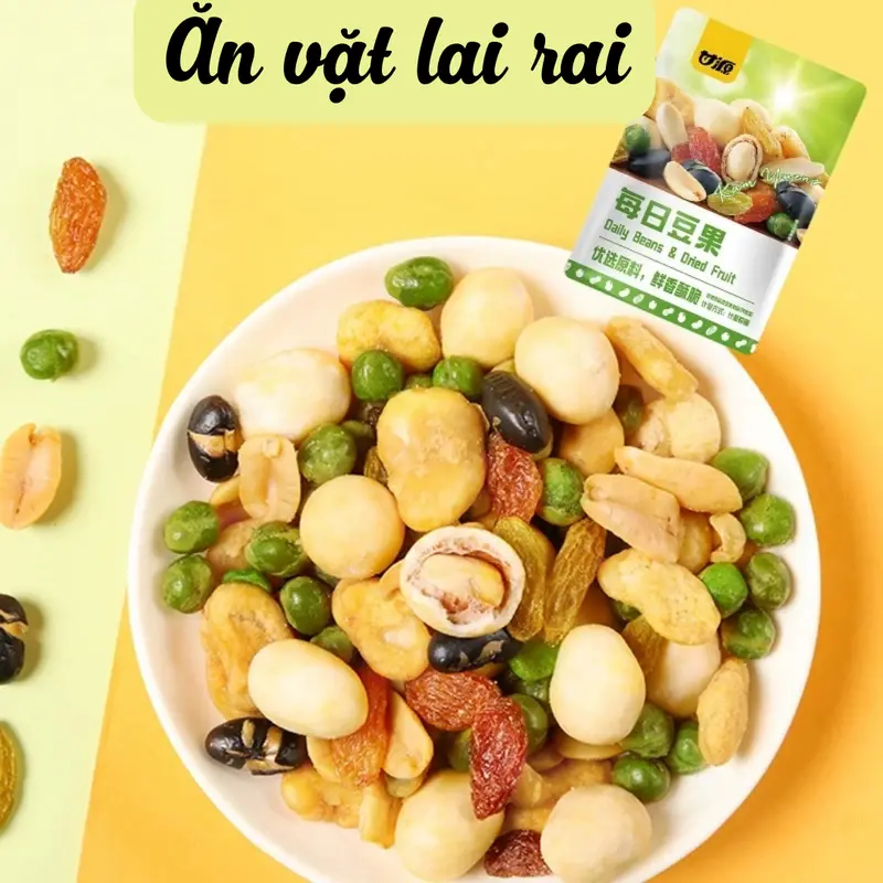 Gói hạt mix dinh dưỡng tổng hợp nhiều hương vị sấy giòn, đồ ăn vặt Snack - Food 5