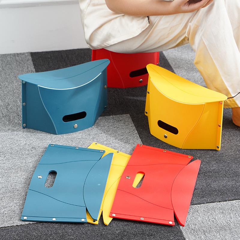 Card folding stool, outdoor camping fishing multi-function portable ...