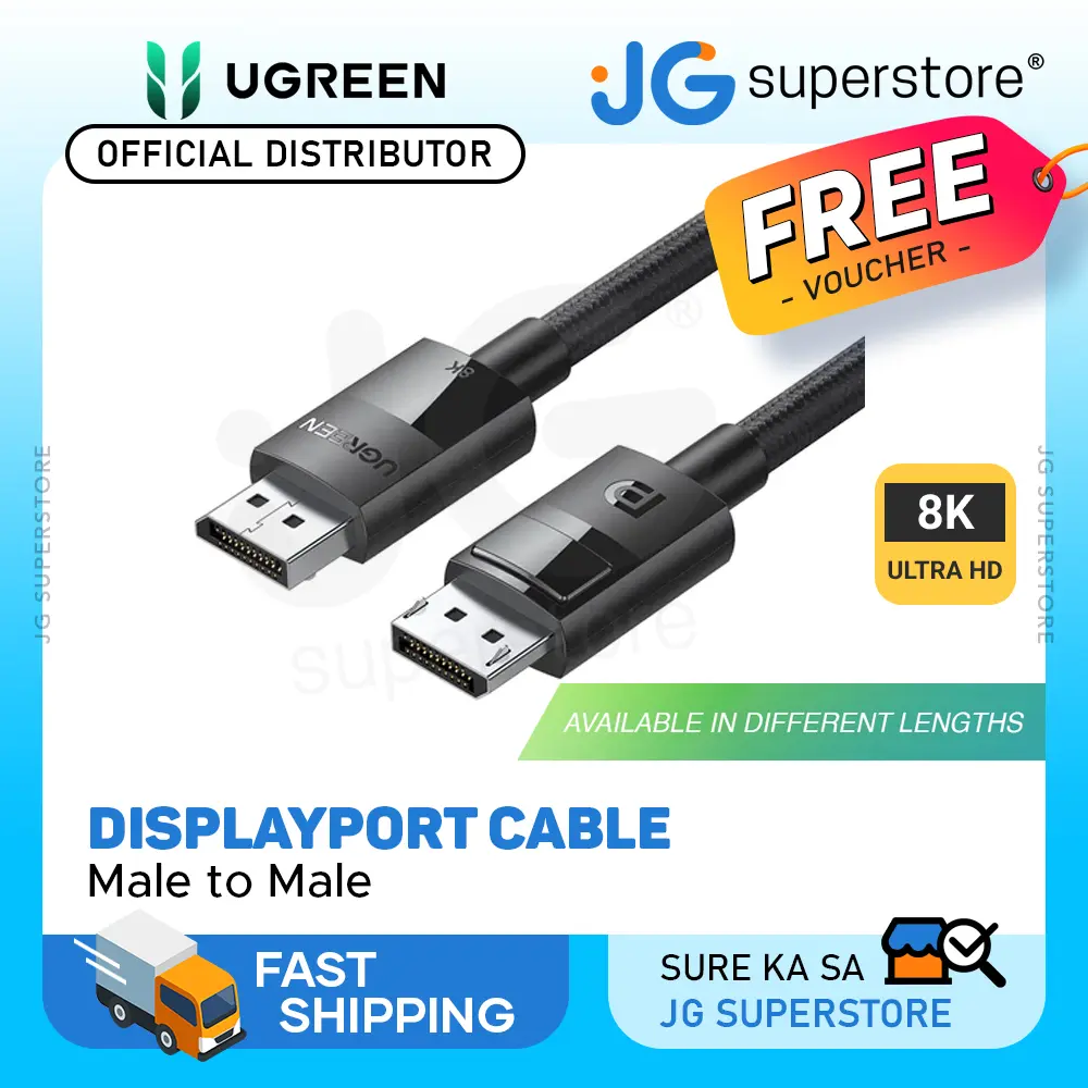 UGREEN 8K DisplayPort 1.4 Male to Male Cable 60Hz with Tinned Copper ...