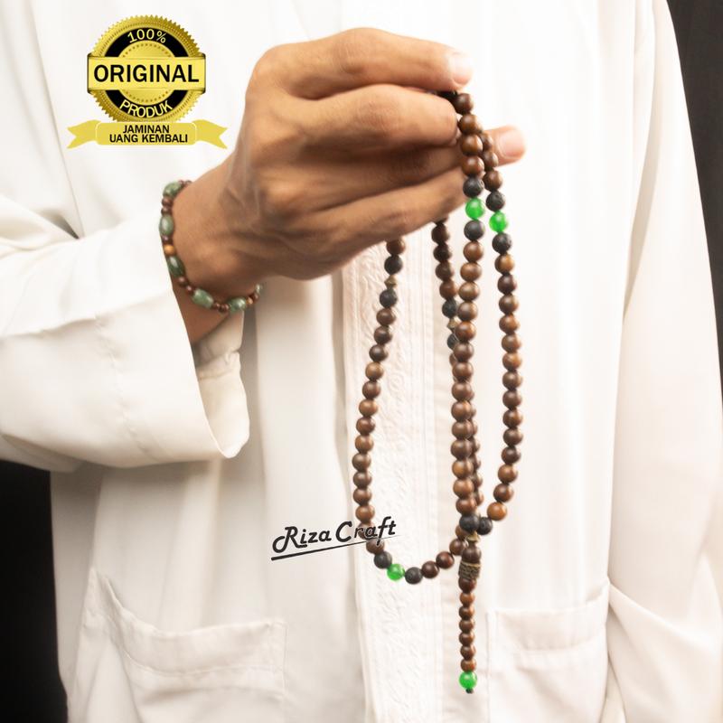 Tasbih kayu gaharu asli super original wangi 99 butir Aesthetic 8