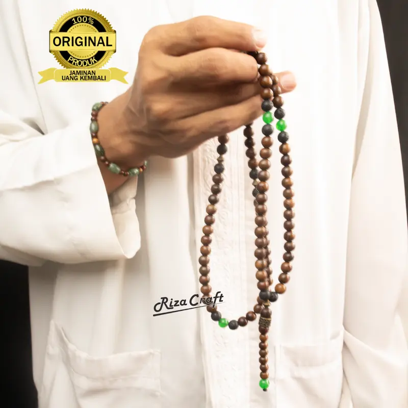 Tasbih kayu gaharu asli super original wangi 99 butir Aesthetic 7