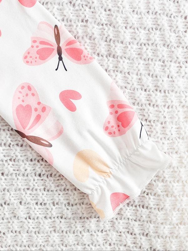 Baby's Long Sleeve Bodysuit & Hairband, Cute Casual Bodysuit & Hairband for Infant Toddler Kids, Newborn Baby Girls Clothes for All Seasons 3