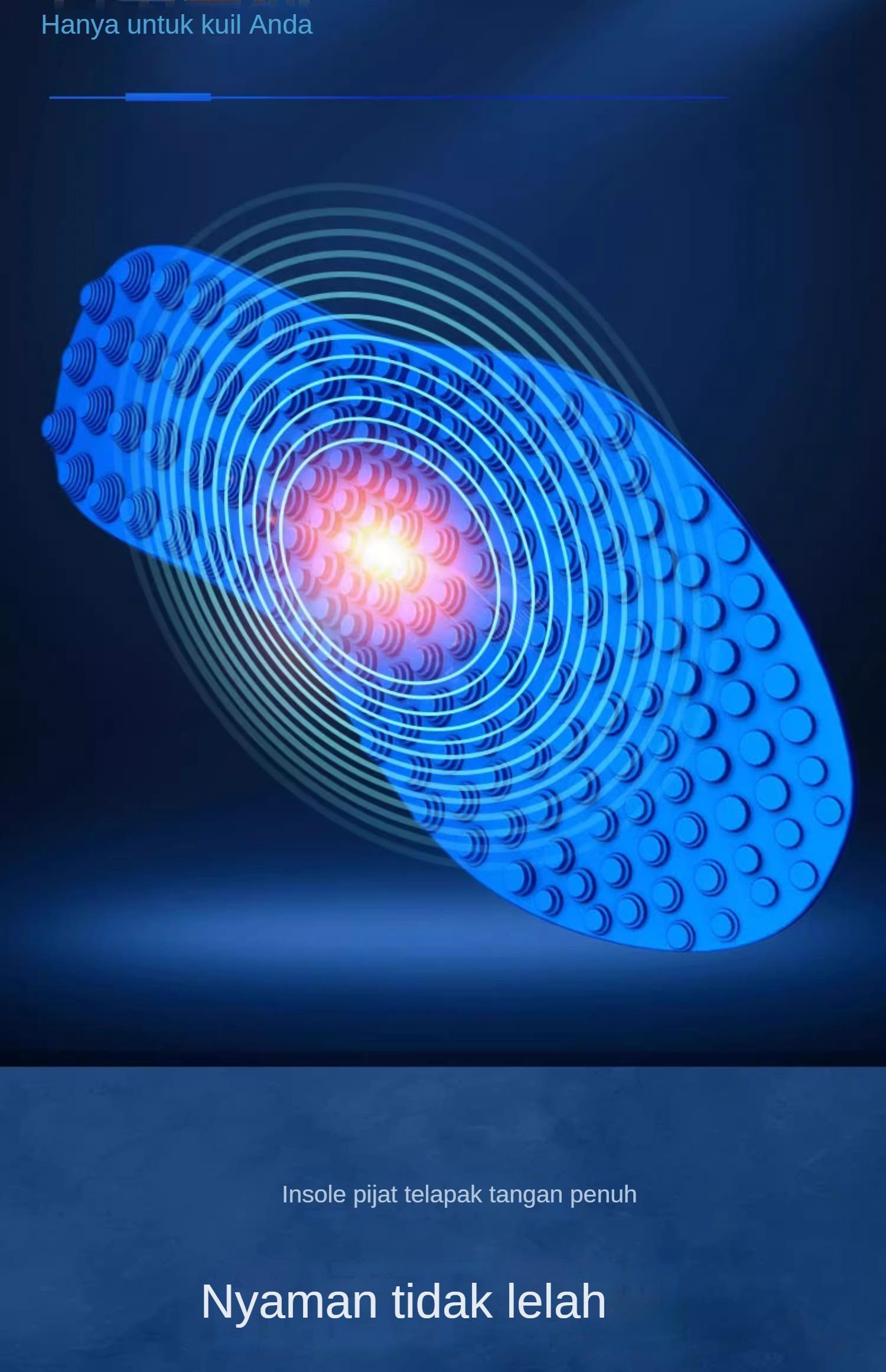 [COD]Sol Kaki Pijat Titik Akupresur 5D untuk Pria dan Wanita - Lembut, Elastis, Redam Guncangan, Bernapas, Serbaguna, Nyaman, Pijat Tapak Kaki, Sol Pijat dengan Titik-Titik