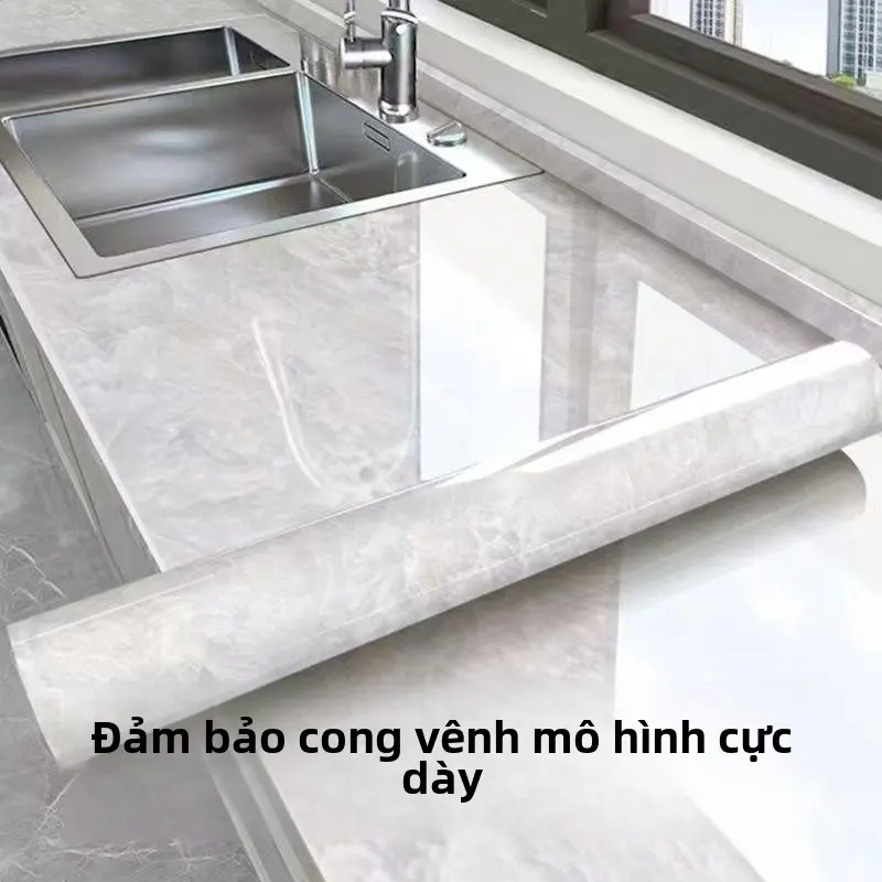Miếng Dán Chống Dầu Chống Thấm Nước, Nhà Bếp, Dính, Dày, Mặt Bàn Bếp, Tường Đặc Biệt, Chống Cháy, Chịu Nhiệt Độ Cao, Chống Ẩm, Chống Vết Bẩn, Giấy Dán Tường Decor Decor Phòng Decal cửa sổ đám mây xám hình dán trang trí cây  luồng