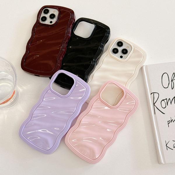 Product Introduction of Niche pleats for Apple FOR iPhone 16promax/16pro/16/15promax/15pro/15/14/14 promax/14pro/13promax/13/13pro/12/12promax/12pro/11 wave two-in-one mobile phone case 2
