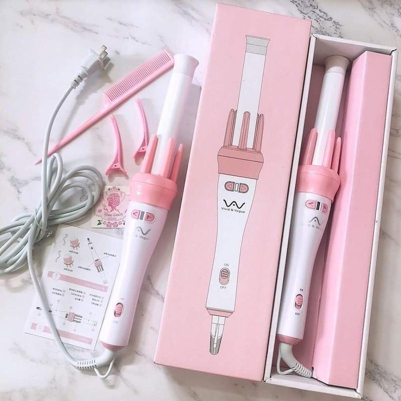  Máy uốn tóc xoăn xoay tự động 360 VIVID & VOGUE máy làm tóc uốn xoăn tự động tại nhà 