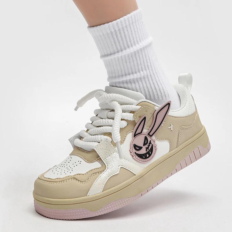 Zapatillas de deporte casuales de moda para hombre, personalizadas, de piel de conejo, planas, para andar en patineta, correr, caminar, calzado de entrenamiento, bajo pedido mínimo_voghion.com