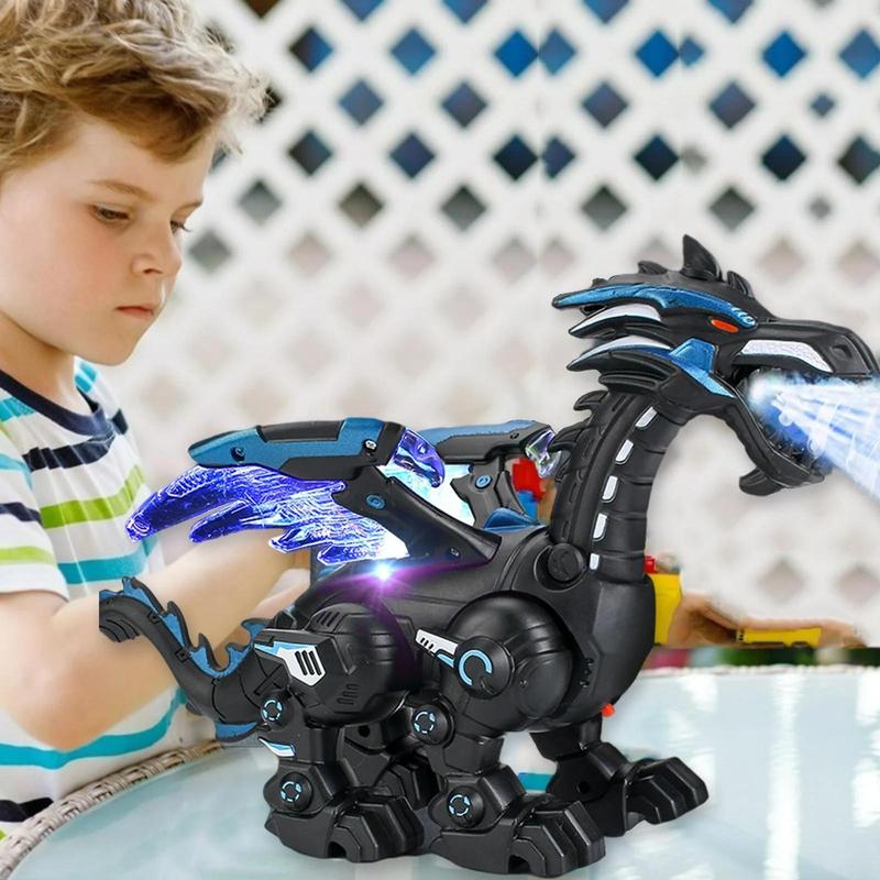 Electric Dragon Toy, Mechanical Dragon Simulation Model, Creative Birthday and Holiday Gift Options, No Battery Included, You Need To Bring Three AA Batteries 3