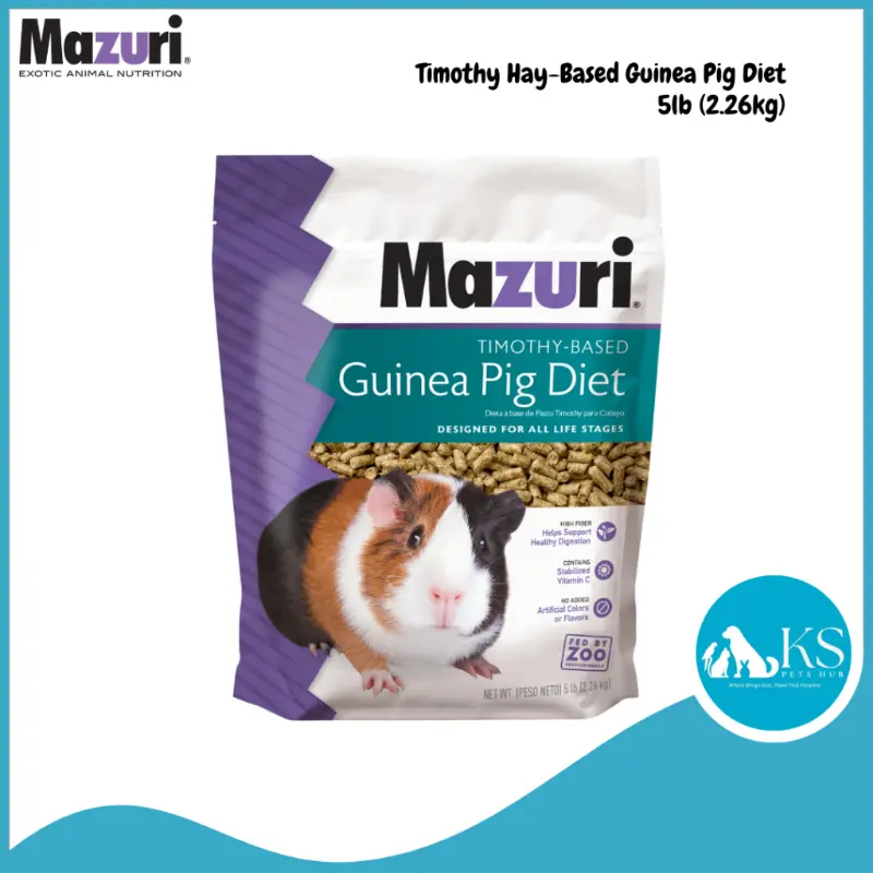 original  Timothy Hay Based Guinea Pig Diet 5lb (2.26kg) Small Animal Feed
