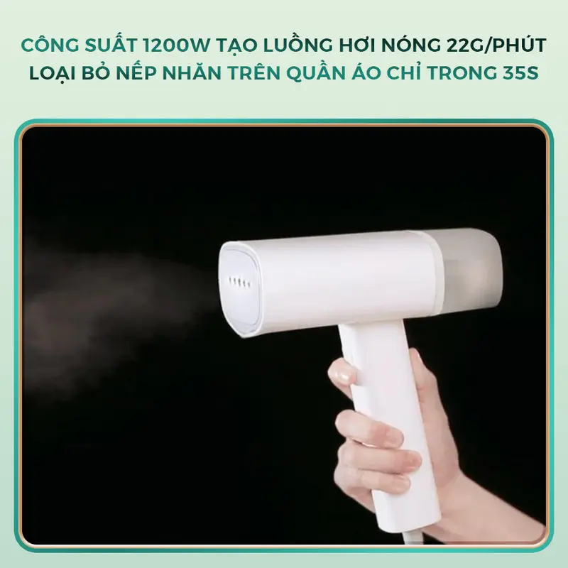 Bàn ủi hơi nước cầm tay Zanjia GT306 - Dung tích 150ml,Công suất 1200W,Từ động tắt điện,Bàn là hơi nước Ủi Quần Áo Là Quần Áo 3