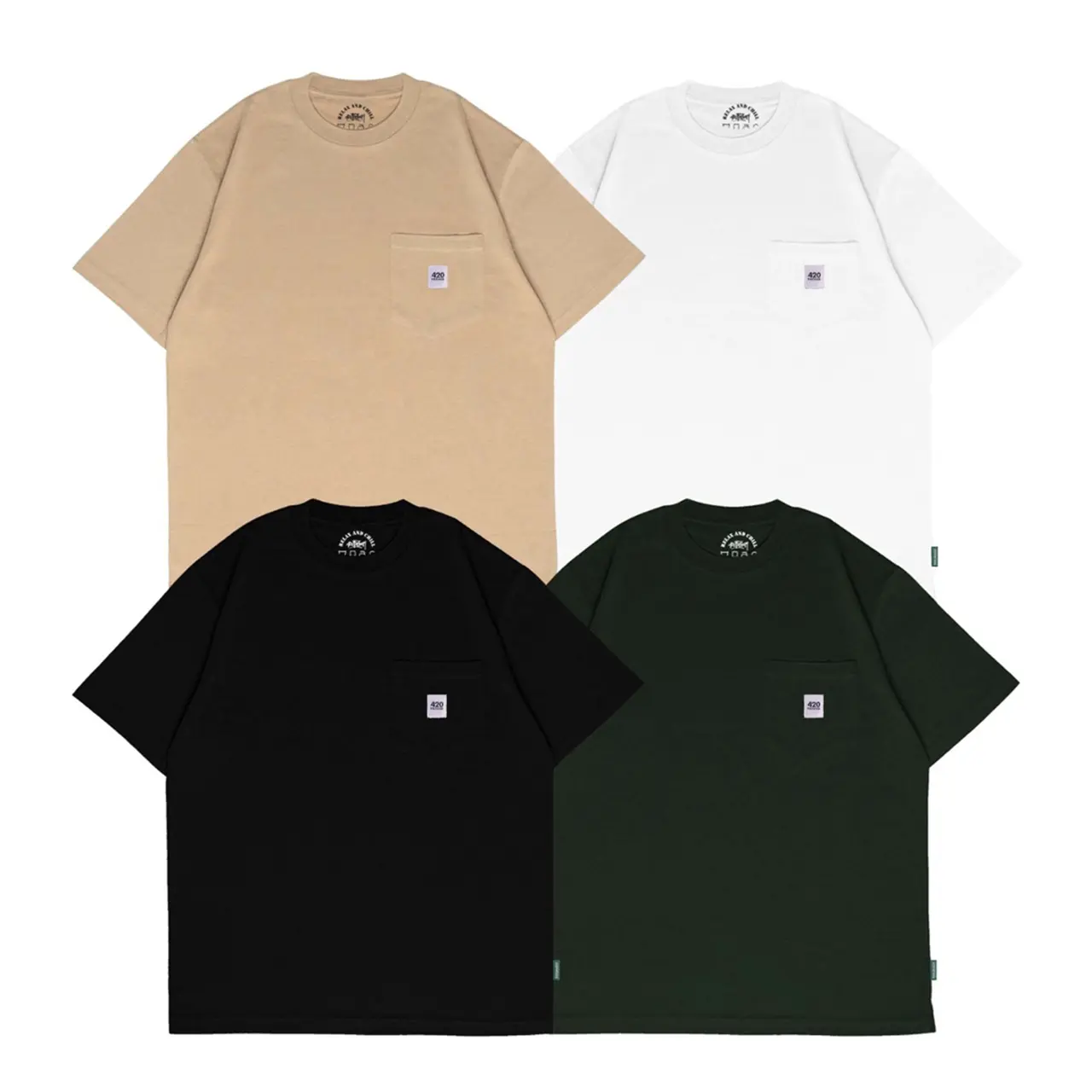 420Father Kaos Pria Pocket Katun 24s