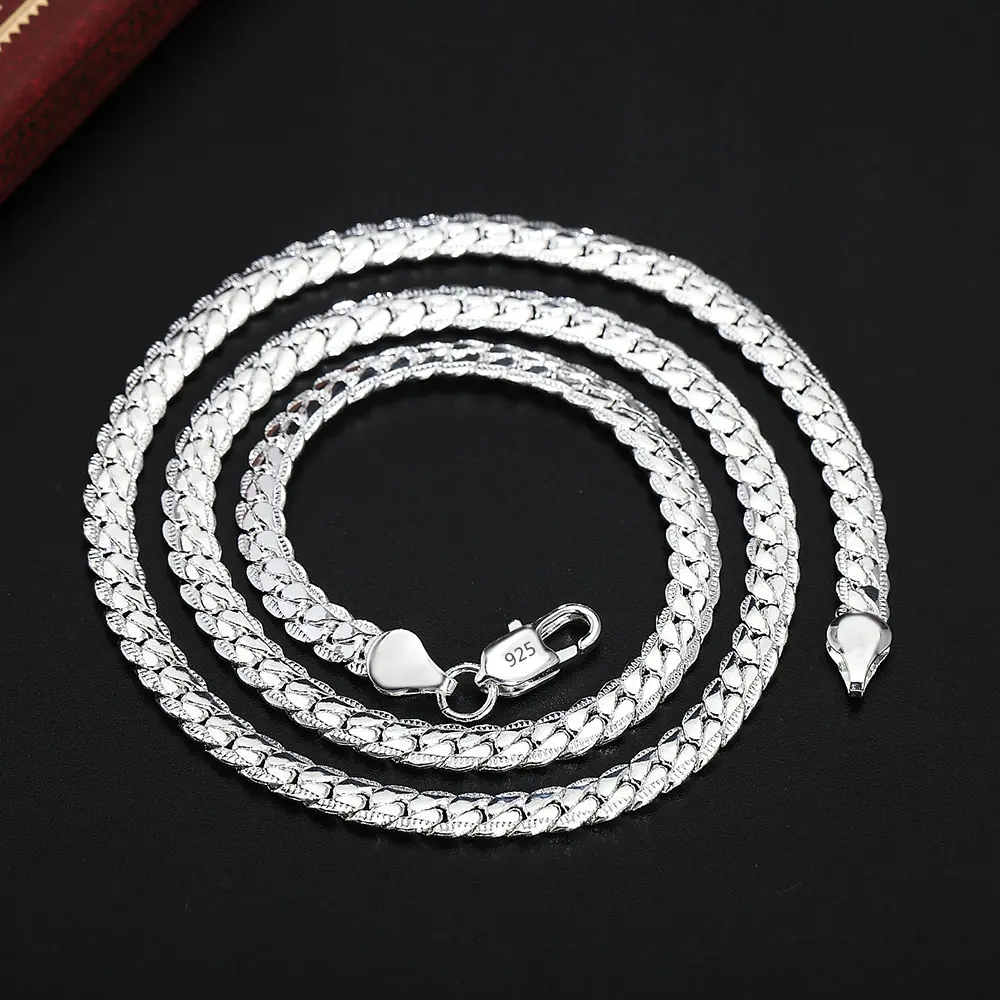 18-60cm appointment European and American fashion silver plated 18K gold exquisite accessories 5mm full side necklace