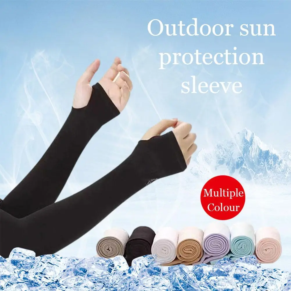Cycling Arm Sleeve UV Protection Sleeves Ice Silk Hand Sock Sunscreen Long Gloves Sun Protection Sleeve