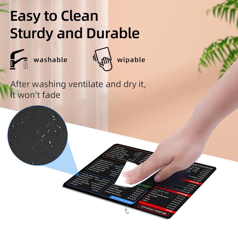 Product Introduction of EXCOVIP Mouse Pad, Office Word Excel PPT Shortcut Key Mouse Pad, Computer Accessories for Home Office 6