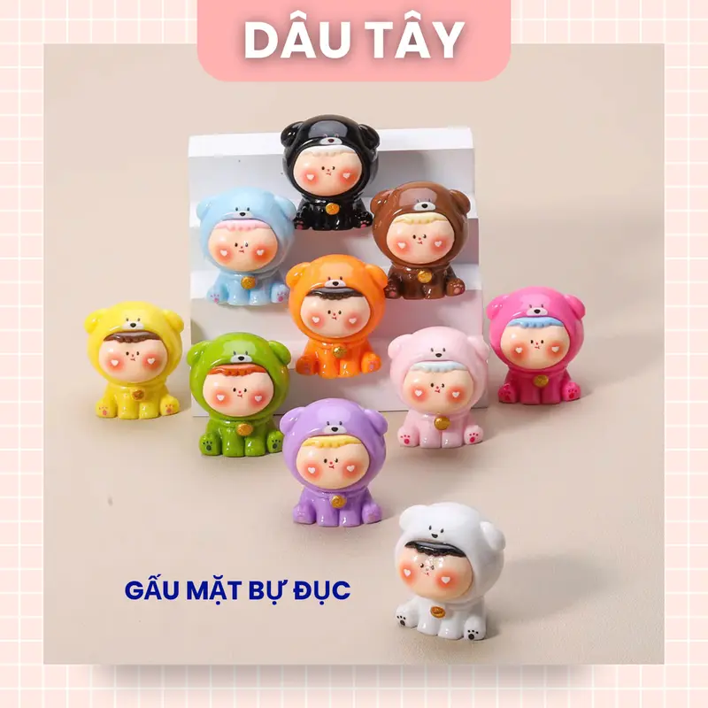 COMBO 10 TÚI NGẪU NHIÊN ĐỦ MẪU Túi mù Phụ kiện charm đồ chơi DIY dễ thương nhiều màu, túi nhân phẩm, túi mù may mắn hộp ngôi làm set do choi tram phát móc khóa nuoc mini bộ dụng hộp bánh kem kẽm 7