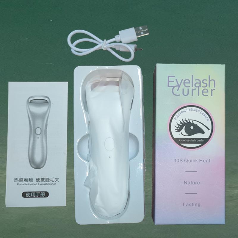 Product Introduction of Electric Heating Eyelash Curler New Portable Electric Ironing Eyelash Curler Mini Electric Heating Curling Rechargeable Long-Lasting Shaping 1