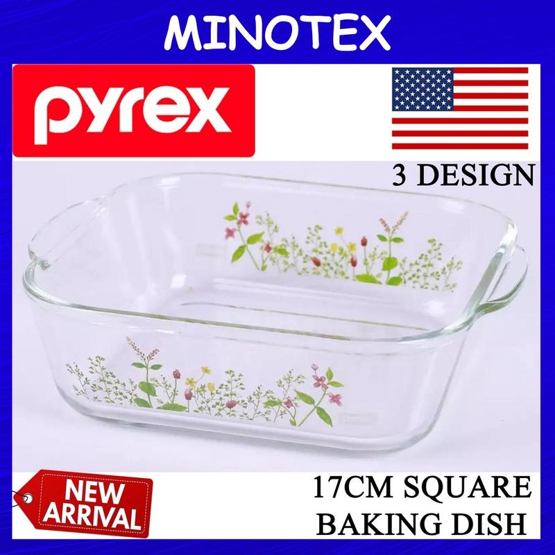 PYREX 17CM SQUARE BAKING DISH (3 DESIGN) / Pyrex Sakura / Pyrex ...