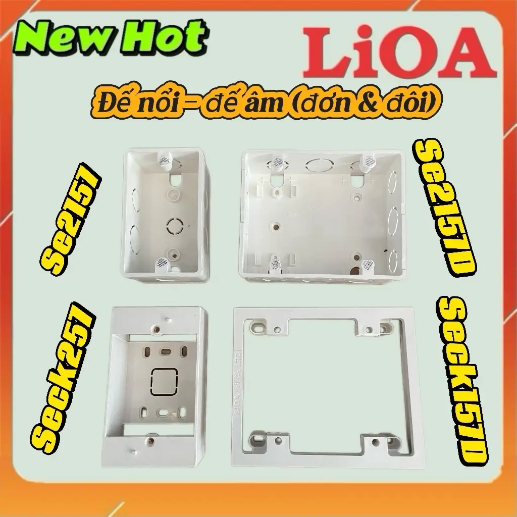 Đế nổi - Đế âm (đơn và đôi) chính hãng LIOA